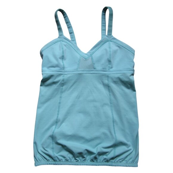 Lululemon light teal tank size 8 ptp 14.5" *GUC - Picture 1 of 8